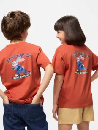 Zootopia UT-T-shirt med grafisk print til børn
